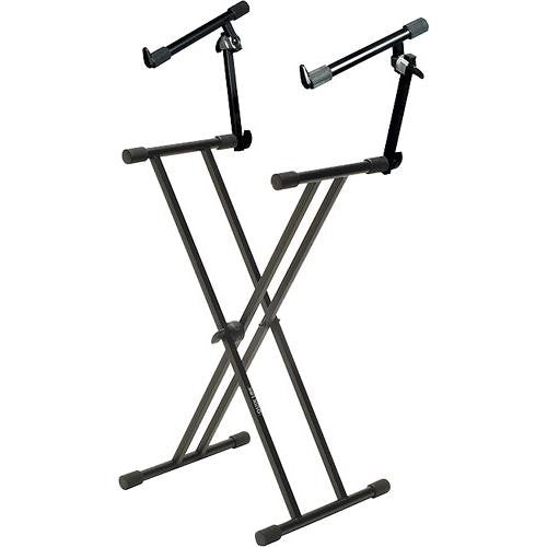 Quiklok T-22 Double Braced 2-Tier Adjustable Keyboard Stand