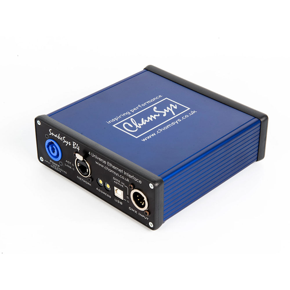 ChamSys SnakeSys B4 - Four Universe Ethernet to DMX512 Box