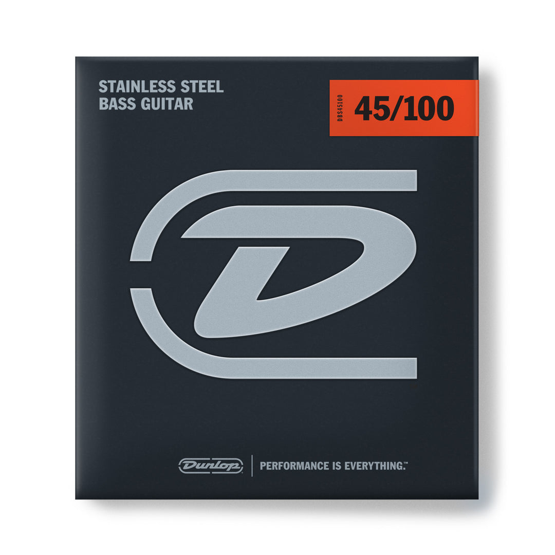 Dunlop DBS45100 BassStainless Steel ML 4 string set 45-100