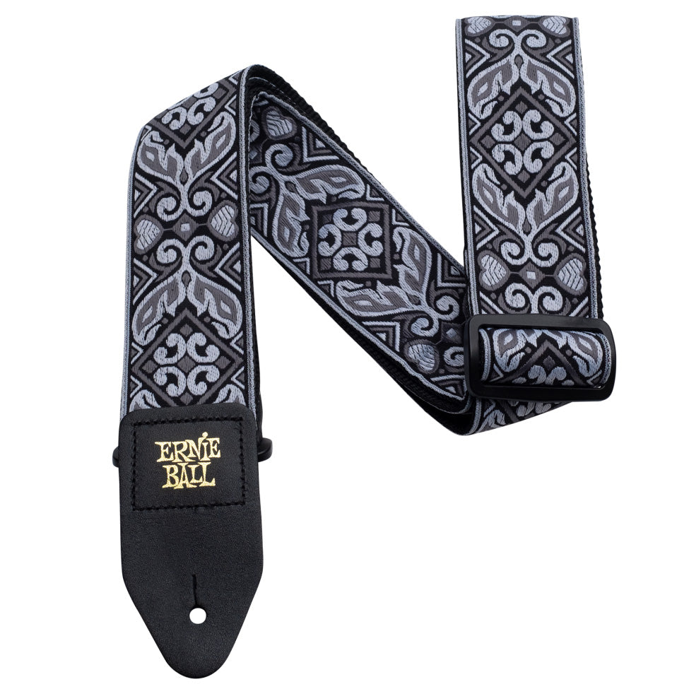 Ernie Ball Jacquard Polypro Guitar Strap - Tribal Silver
