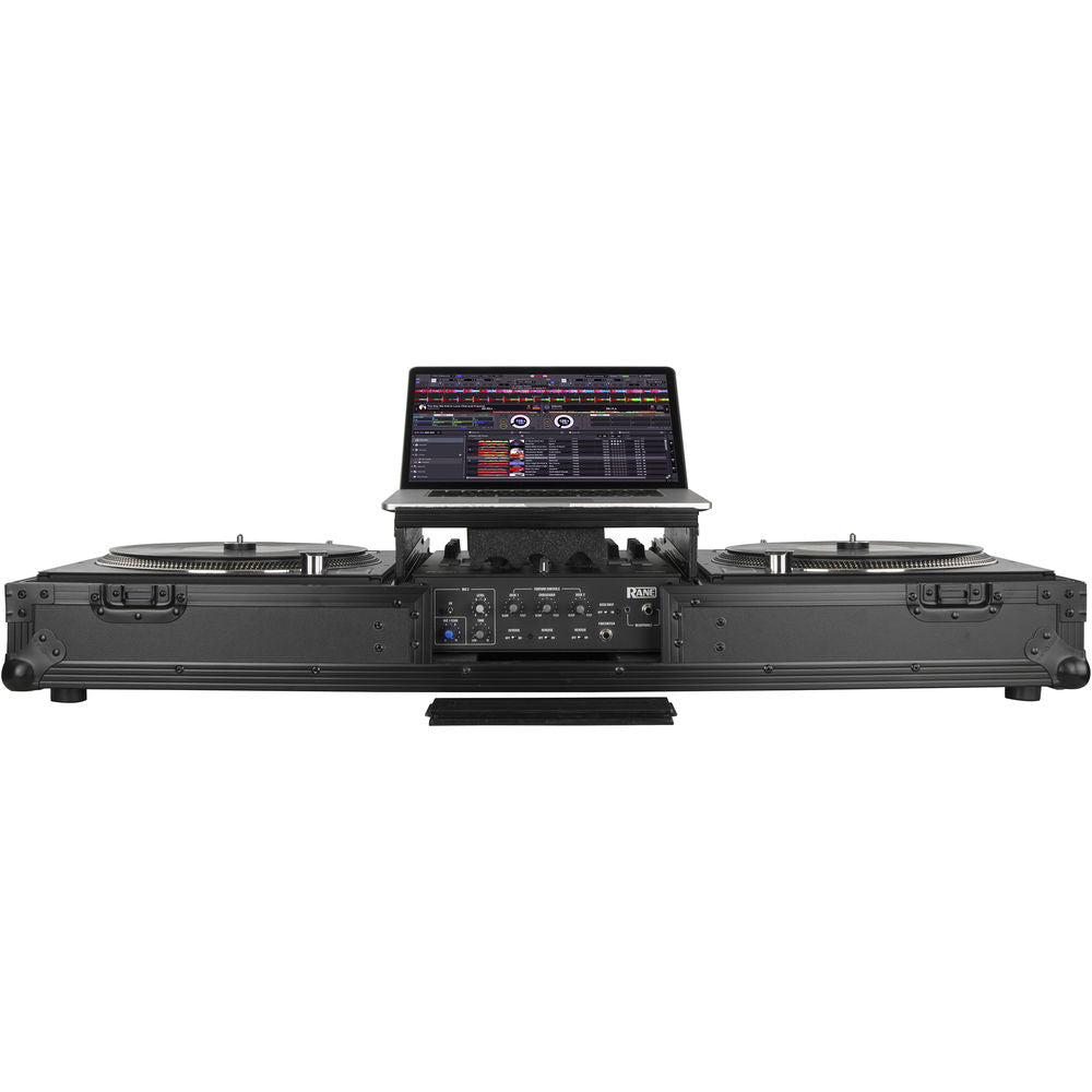 Odyssey FZGSRANE1272W Flight Zone Glide Style DJ Coffin Case for Rane Twelve and Seventy-Two - Black Label