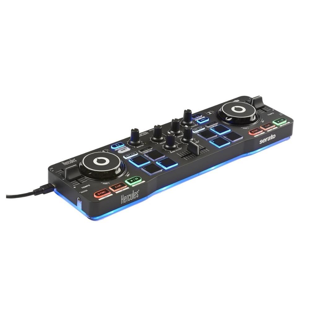 Hercules DJ Control Starlight Compact DJ Controller w/ LED – Music