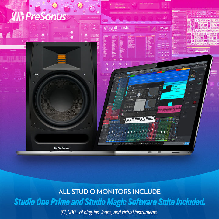 PreSonus R80 V2 AMT Studio Monitor - 8”