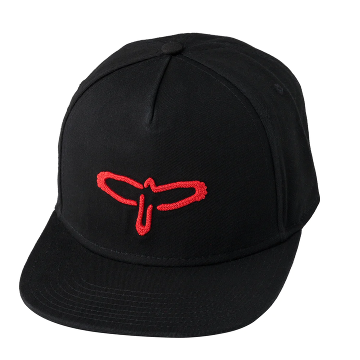PRS Hat, Baseball Flat Bill, Red Bird Logo , Black