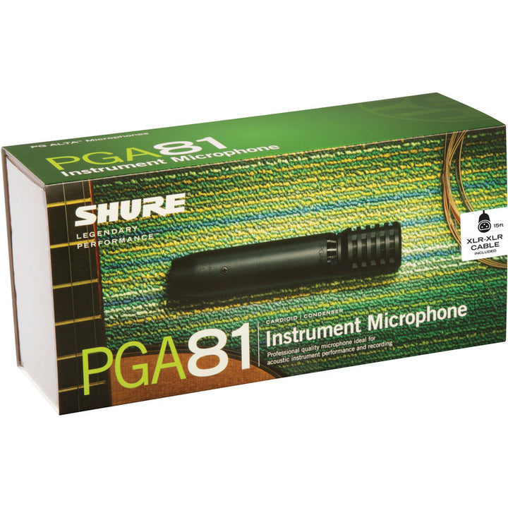 Shure PGA81 Cardioid Condenser Instrument Microphone XLR