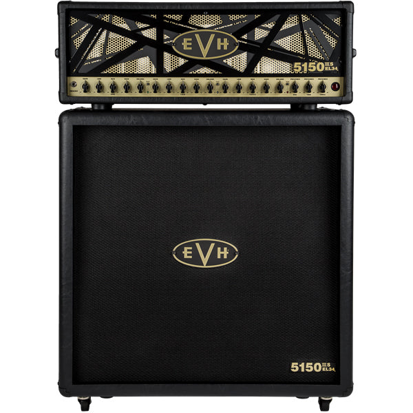 EVH 5150IIIS EL34 4x12 Guitar Amp Cabinet - Black and Gold