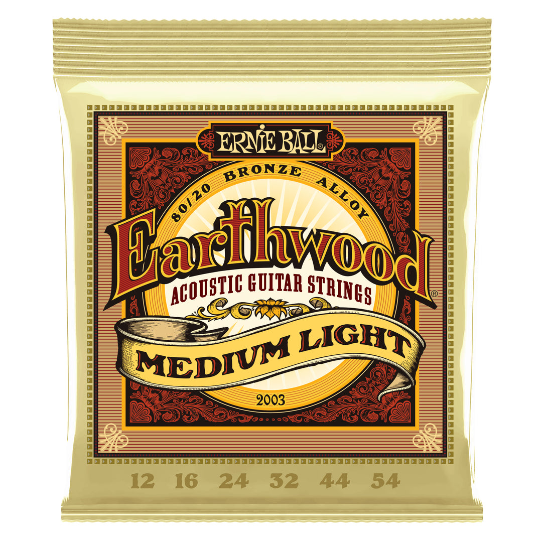 Ernie Ball 2003EB EARTHWOOD MED/LIGHT 80/20 12-54
