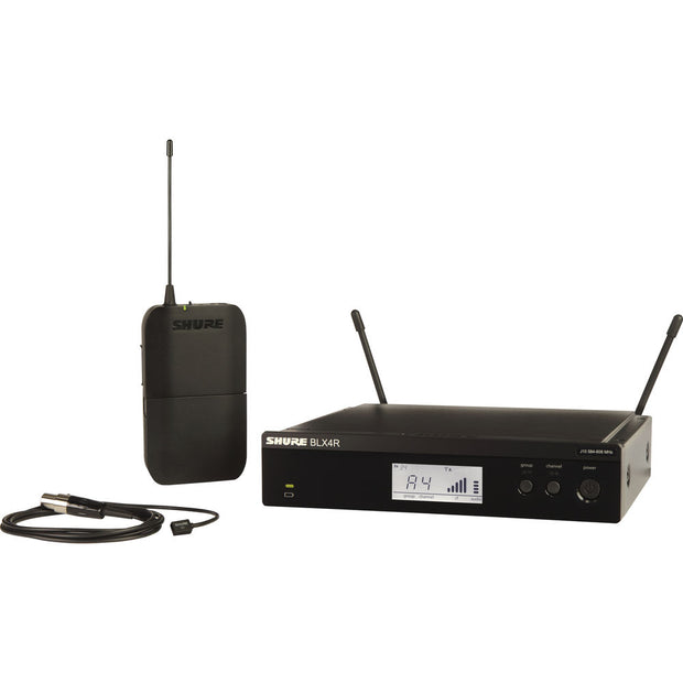 Shure BLX14 Lavalier Wireless Microphone System WL93 Rackmount H11: 572 - 596 MHz