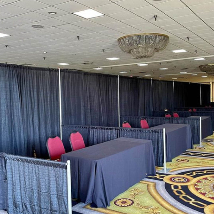 Banjo Cloth Drape (Includes Hardware) 12’ H x 10’ W Section (RENTAL)