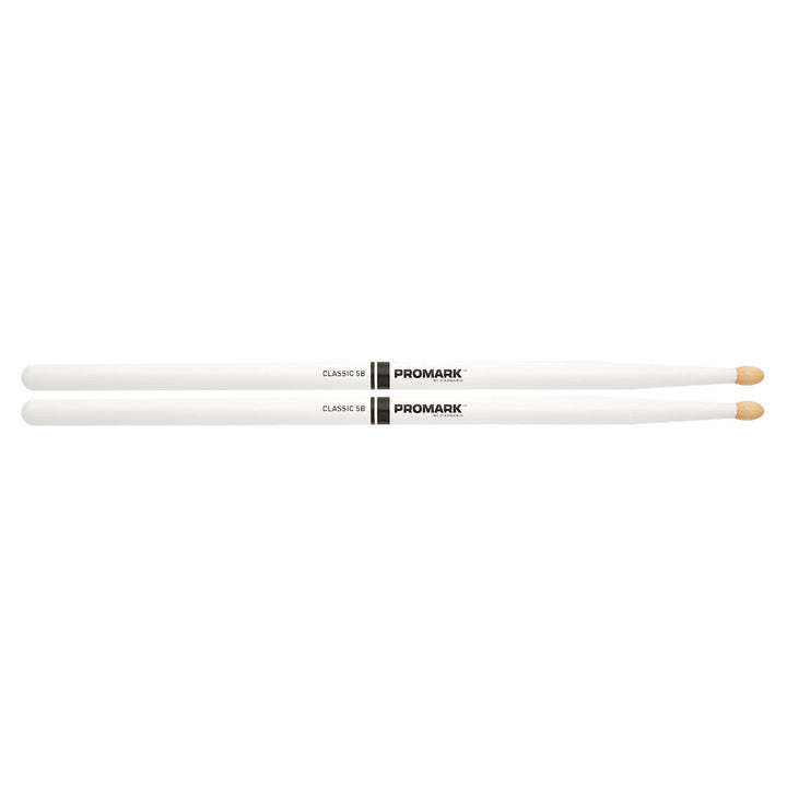 Promark TX5BW-WHITE-Promark Classic 5B Drumsticks -White