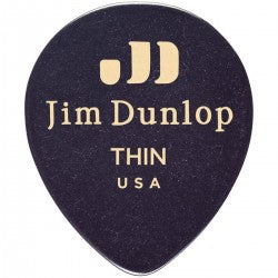 Dunlop 485R-03-TH Celloid Teardrp-BK Thin-72/bg Celloid Teardrp-BK Thin-72/bg
