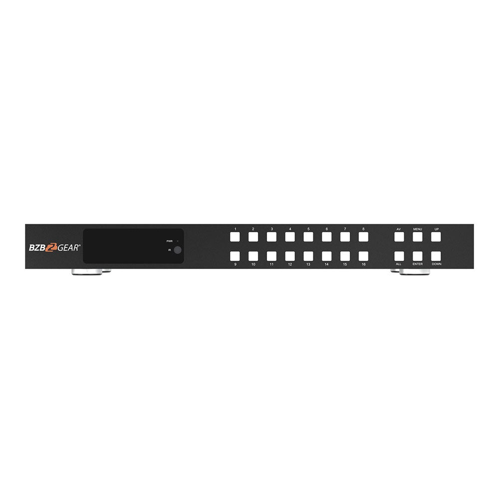 BZBGEAR - 16X16 4K UHD 18Gbps HDMI Matrix with Advance EDID/Downscaling/CEC