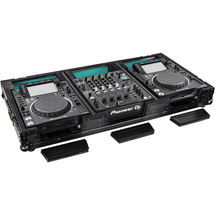 Odyssey FFX12CDJWXDBL Flight FX Series Universal CD/Media Player DJ Coffin with Wheels