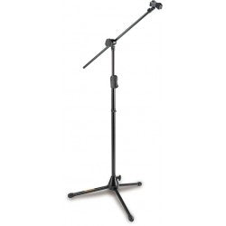 Hercules Stands MS533B EZ Clutch Tripod Microphone Stand w/ Hideaway 2-In-1 Boom & EZ Mic Clip
