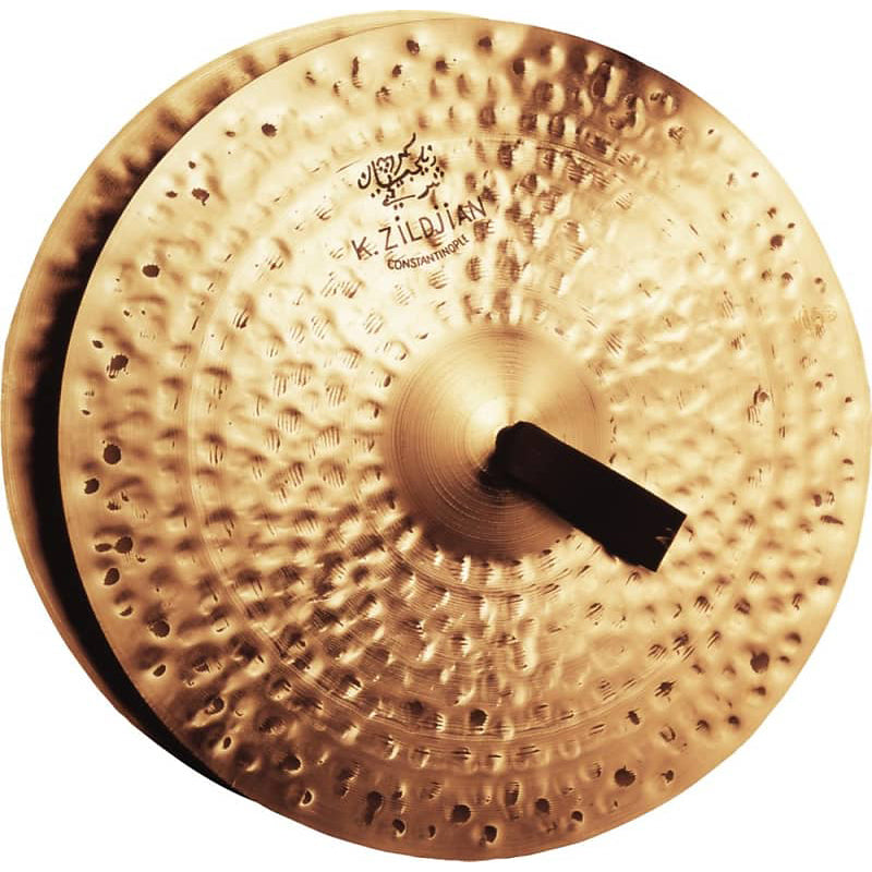 Zildjian K1122 - 18''K Constantinople Vintage Orchestral Medium Heavy – Pairs, w/Pads  Straps P0750