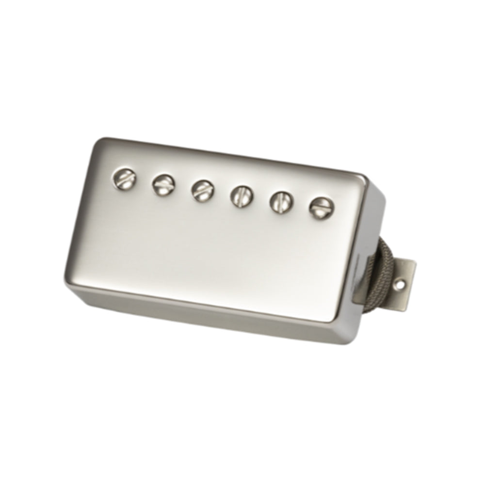 Gibson Custombucker Pickup (Match set, Dble Black, True Historic Nickel Covers, 2-conductor, Unpotted, Alnico III, 8k ohms)