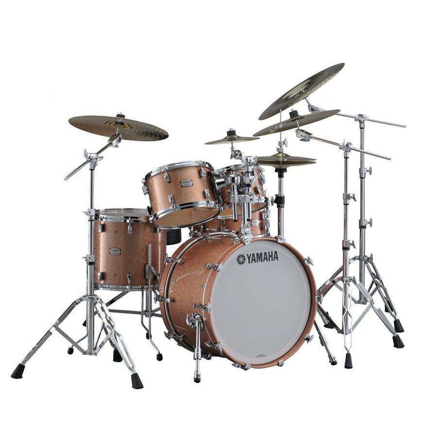 Yamaha Absolute Hybrid Maple 5-Piece Drum Kit 18” Bass w/ HW780 Hardware - Pink Champagne Sparkle