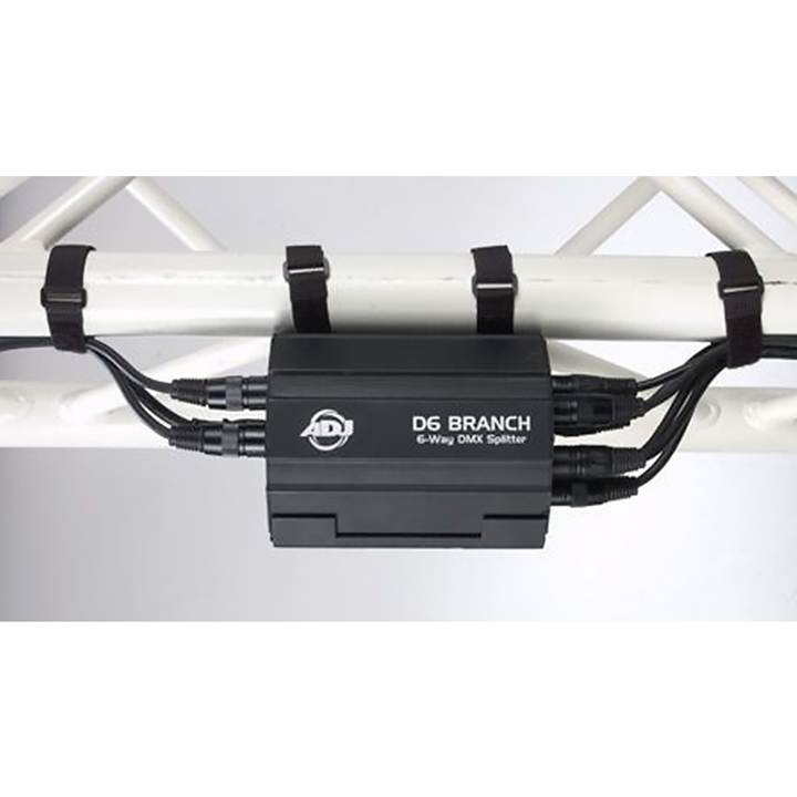 ADJ D6 Branch 4-Way DMX Splitter/Amp -3/5pin