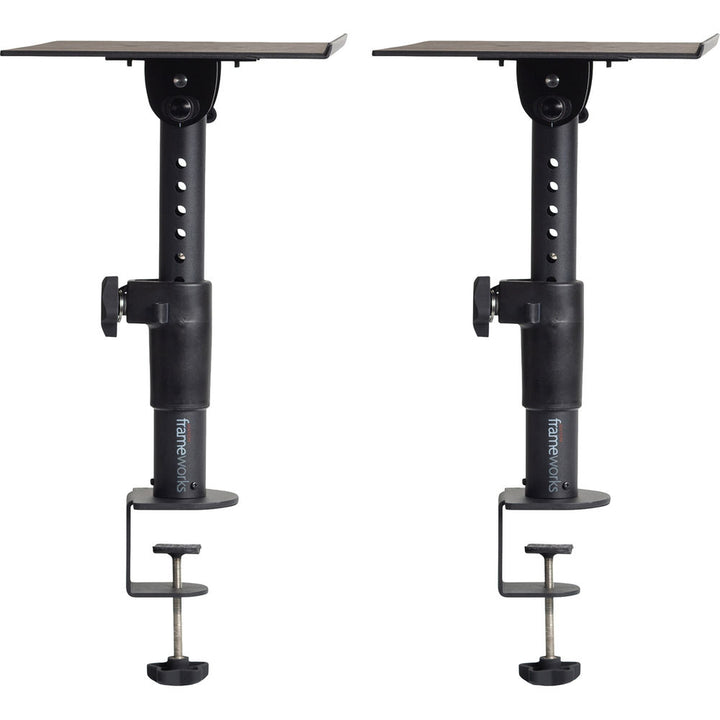 Gator Framework Desktop Studio Monitor Clamp-On Stands - Pair