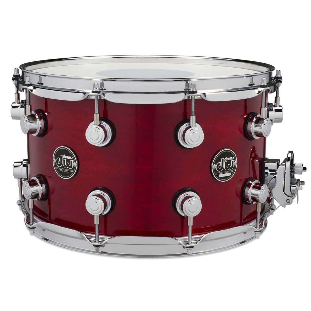 DW Performance Series Snare Drum 8x14 Gloss Lacquer - Cherry Stain