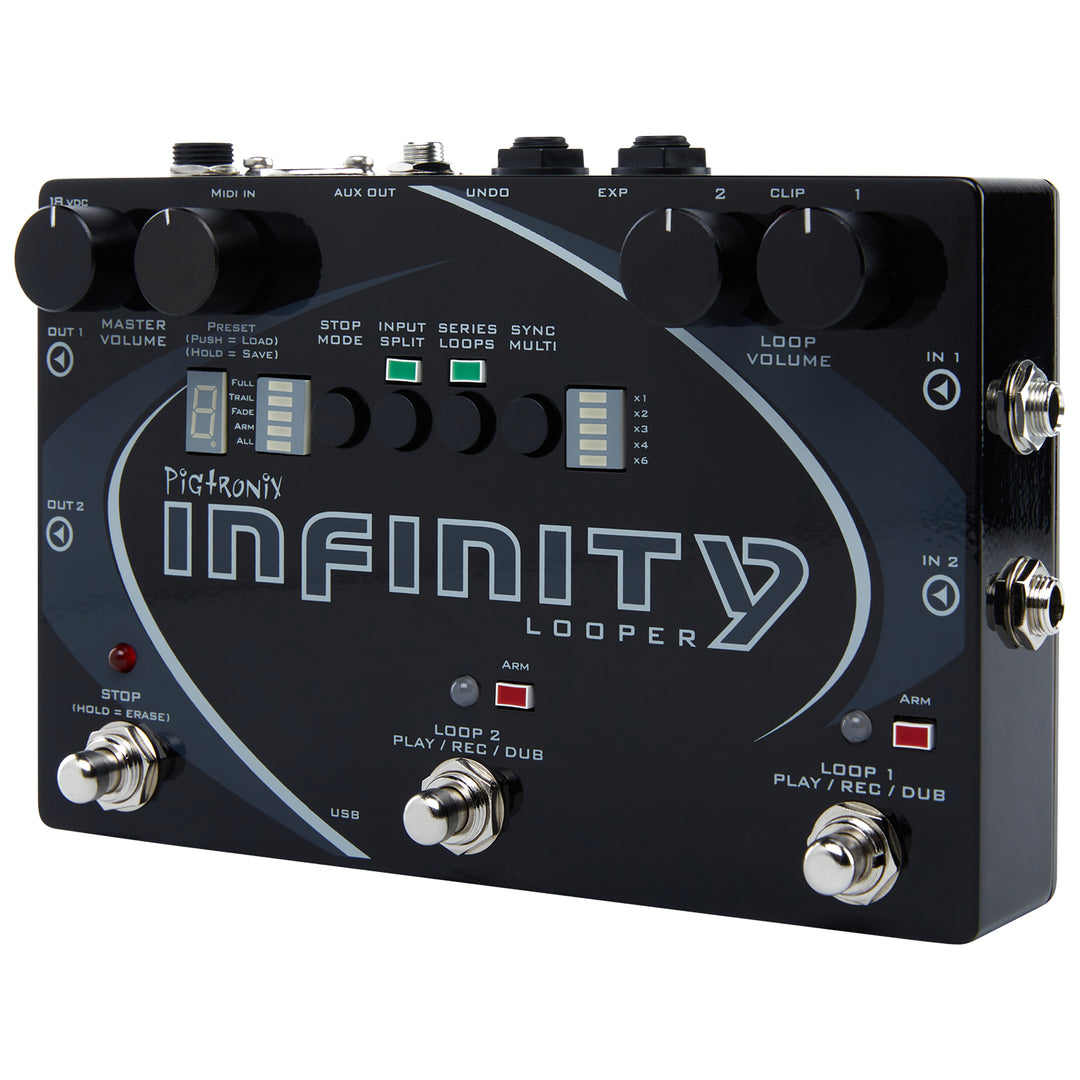 Pigtronix Infinity Looper 3 Hi-Fi Stereo Double Looper Guitar Effect Pedal