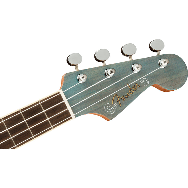Fender Dhani Harrison Uke Walnut Fingerboard Tenor Ukulele - Turquoise