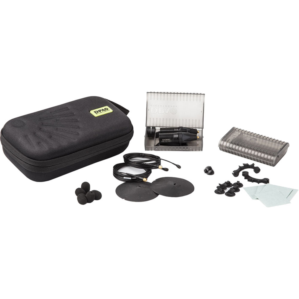 DPA Microphones 4061 CORE Low-Sensitivity Omni Lavalier Microphone Stereo Instrument Kit with Accessories - Black