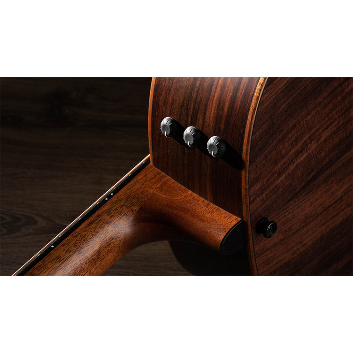 Taylor Guitars Builder's Edition 717e, West African Crelicam Ebony Fretboard, Expression System ® 2 Electronics, Non-cutaway with Taylor Deluxe Hardshell-Western Floral Case