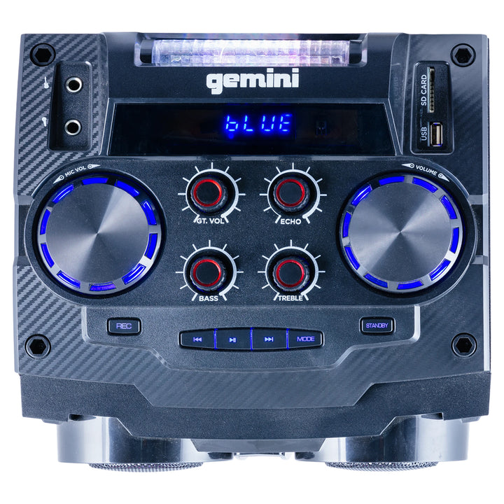 Gemini GSYS-2000 Bluetooth Home Party System with Dual 8'' Woofers and Dual 2'' Drivers