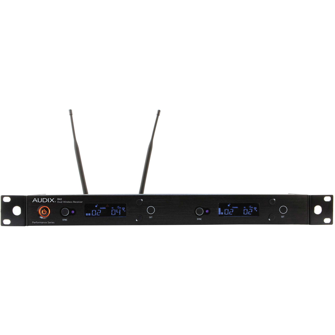 Audix R42 KIT Dual-Channel True-Diversity Receiver for Wireless System (B: 554 MHz – 586 MHz)