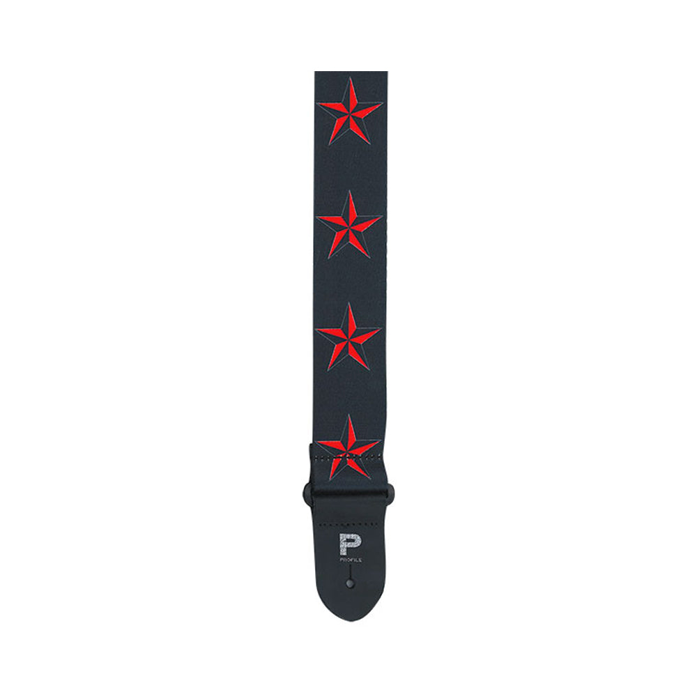 Profile PGS400-RS - 2'' Red Star Polyester Guitar S Made in Canada