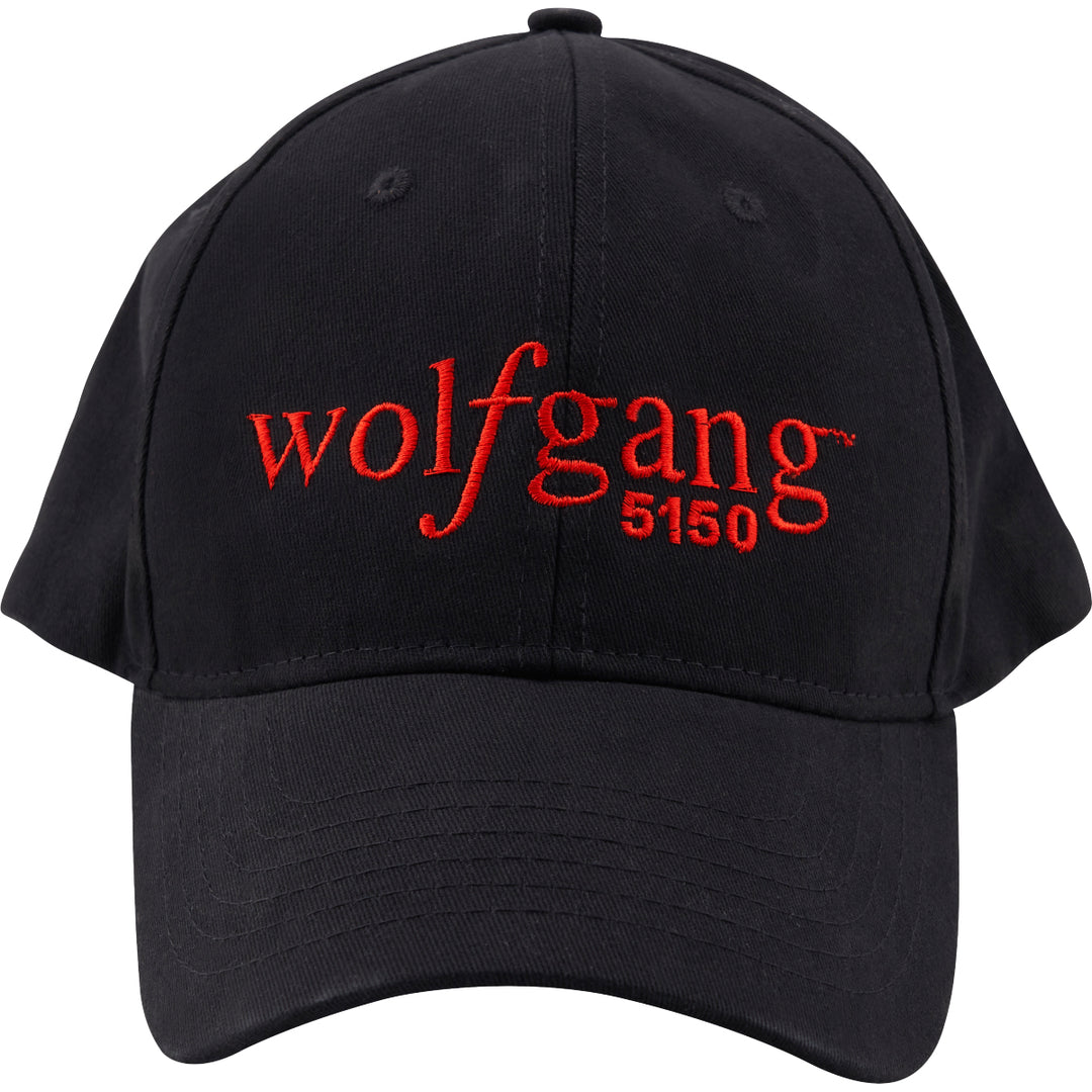 EVH Wolfgang Fitted Hat - Black w/ Red Wolfgang 5150 Logo