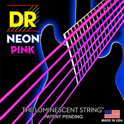 DR Strings NPE-9/46 (Light-Heavy) - Hi-Def NEON PINK: Coated Electric: 9, 11, 16, 26, 36, 46