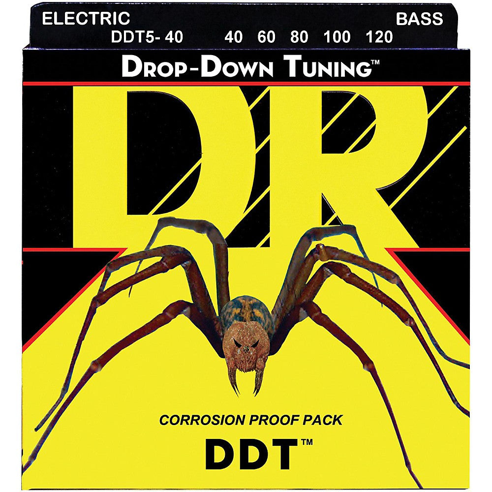 DR Strings DDT5-40 (Light 5's) - DDT: Drop Down Tuning: 40, 60, 80, 100, 120