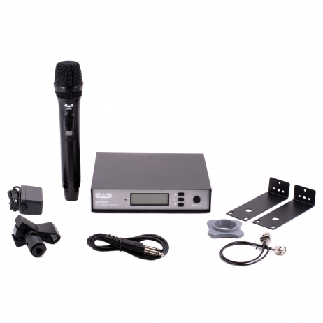 CAD Audio WX1000HH UHF Wireless Handheld Microphone System - Frequency Agile - With CADLive D38 Capsule