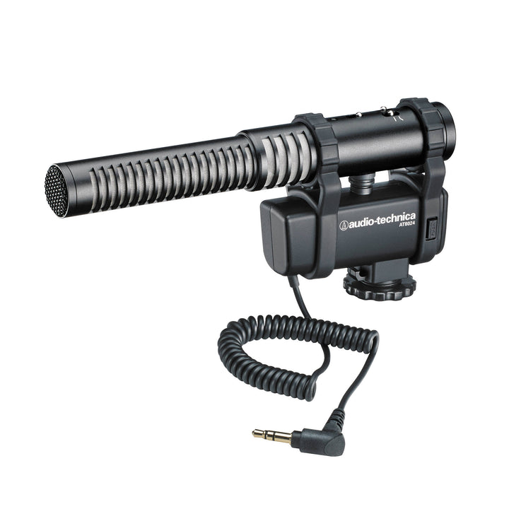 Audio-Technica AT8024 Selectable Mono or Mid-Side Stereo Microphone w/ Camera Shoe Mount