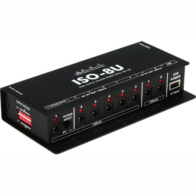ART ISO-8U Output Pedal PSU W/USB