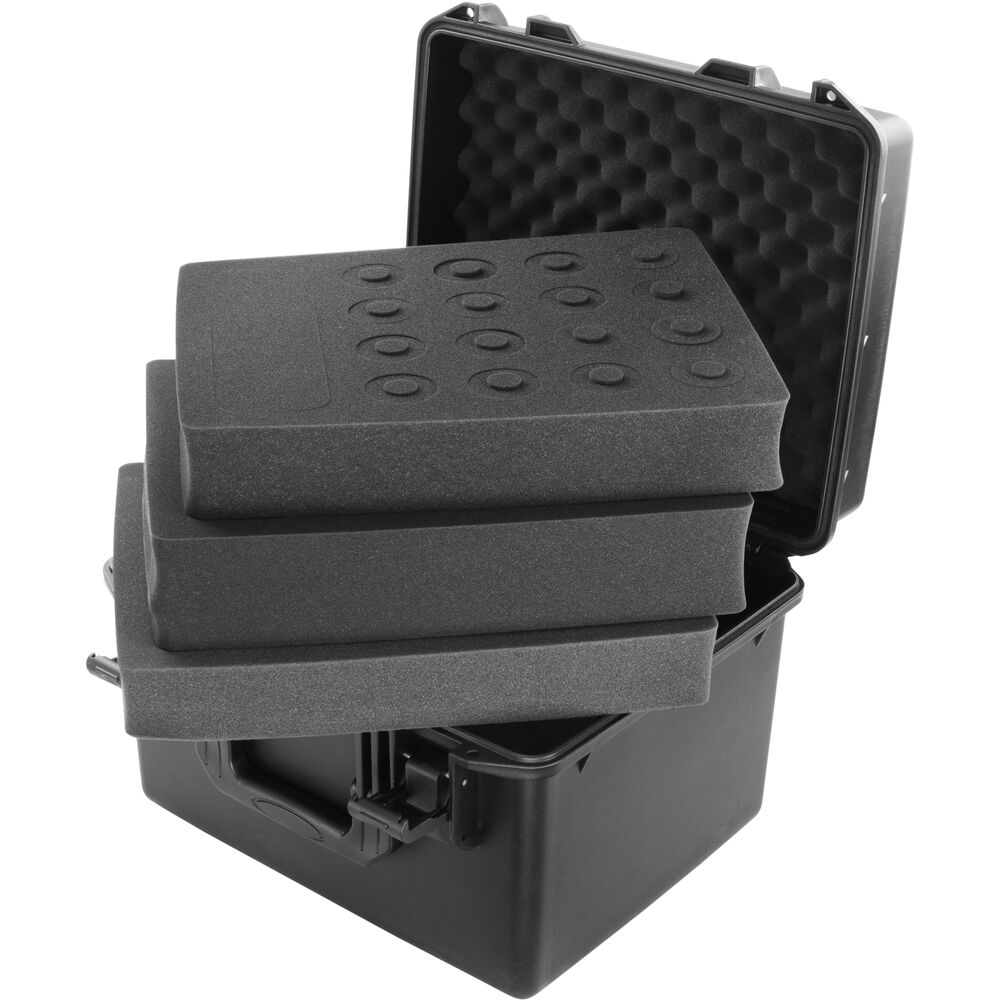 Odyssey MUMIC16 Vulcan Series Handheld Microphone Case with Storage for 16 Microphones