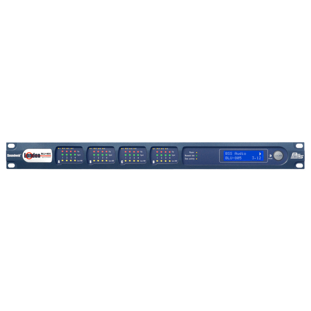 BSS BLU-805 Signal Processor with Digital Audio Bus and AVB