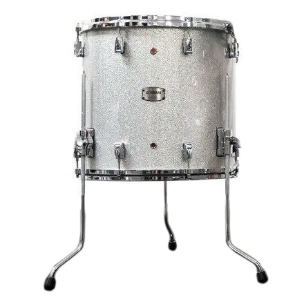 Yamaha Absolute Hybrid Maple 14” x 13” Floor Tom - Silver Sparkle