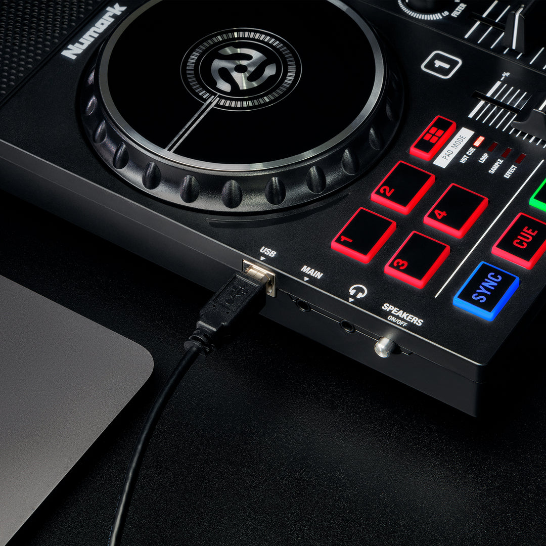 Numark Party Mix Live DJ Controller with Built-In Light Show and Speakers