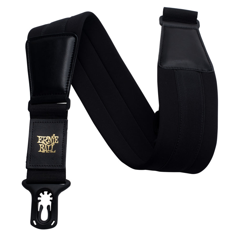 Ernie Ball Polylock 3” Wide Neopreme Guitar Strap - Black