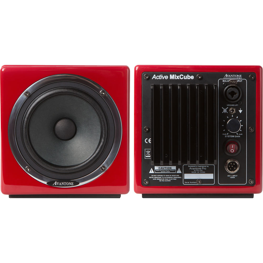 Avantone Pro MixCubes Full-Range Mini Reference Monitors Active (Pair) - Red