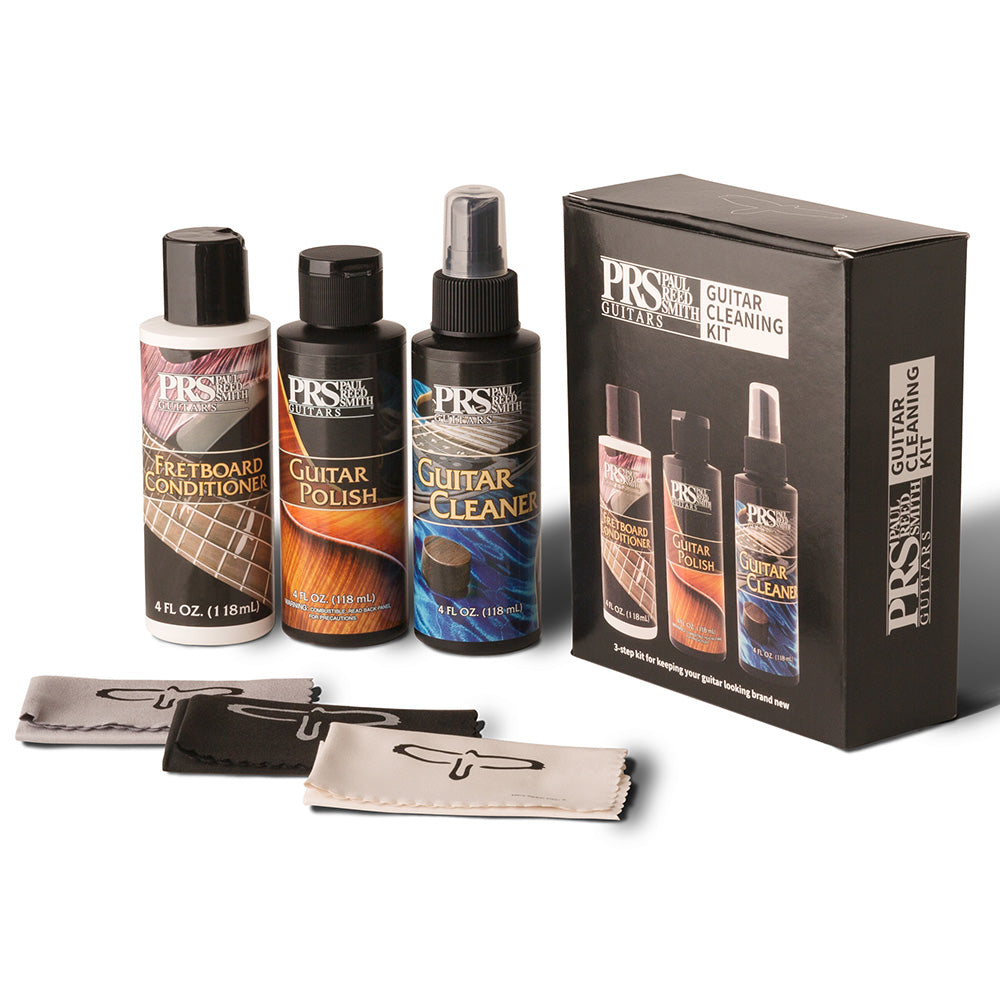 PRS Guitar Care Bundle w/ Cleaner, Polish, Conditioner, Microfibre Cloth