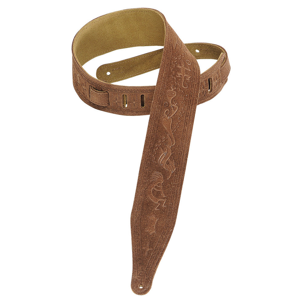 Levy's MS17T03-BRN Suede Leather Guitar Straps