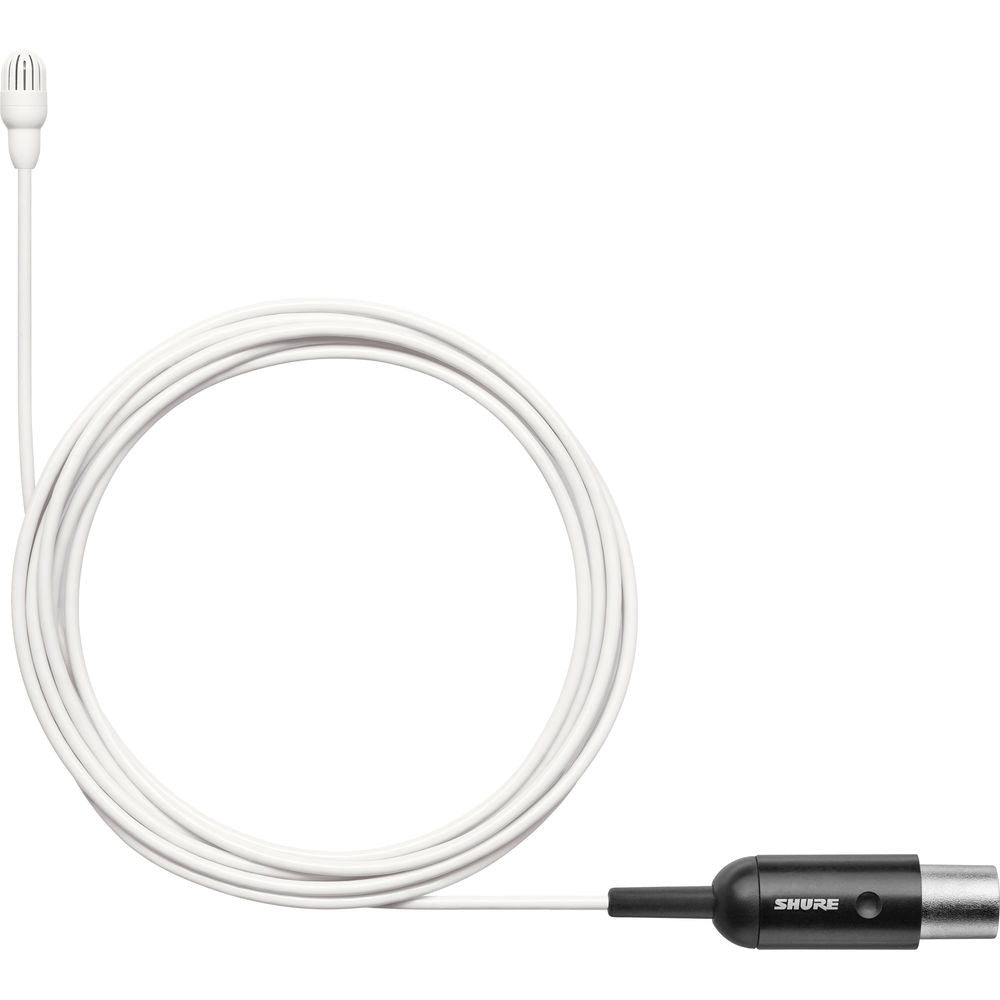 Shure TL47W/O-MTQG-A TwinPlex Omnidirectional Lavalier Microphone with Accessories (TA4F, White)