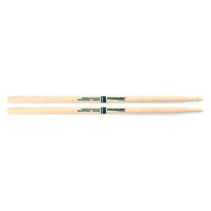 Promark TXR5AW -Promark American Hickory 5A Wood Tip Drumsticks