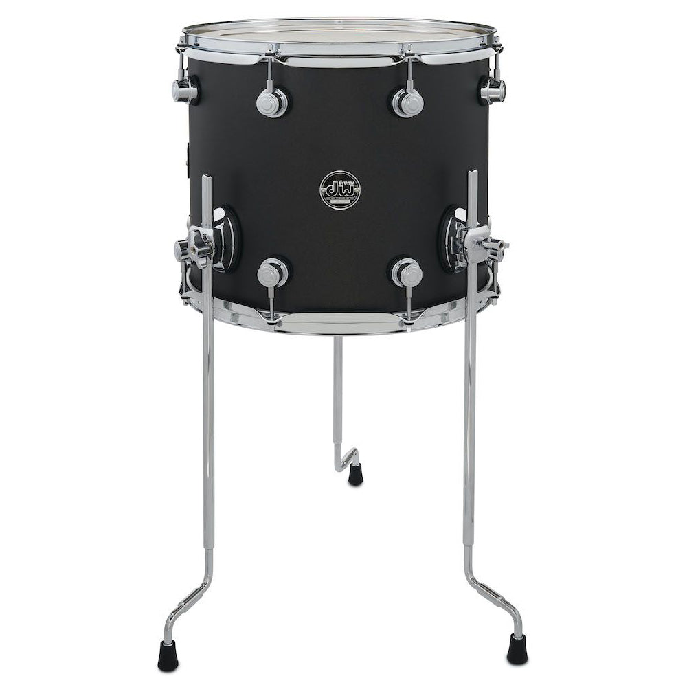 DW Performance Series Floor Tom 12x14 Hard Satin Lacquer - Charcoal Metallic