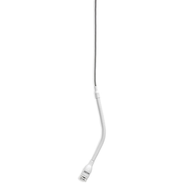 Shure MX202 Overhead Hanging Condenser Microphone No Cartridge Plate-Mount Screw White