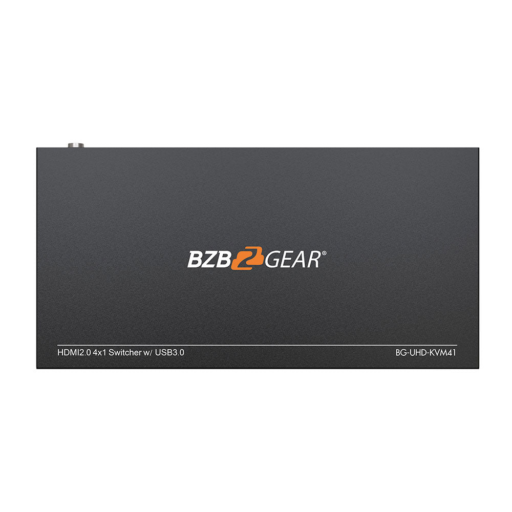BZBGEAR - 4K/UHD 4x1 HDMI2.0/USB 3.0 KVM/Presentation Switcher Kit with 4 Table Grommets